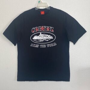 CORTEIZ 5 Starz Alcatraz Black T Shirt Size XL